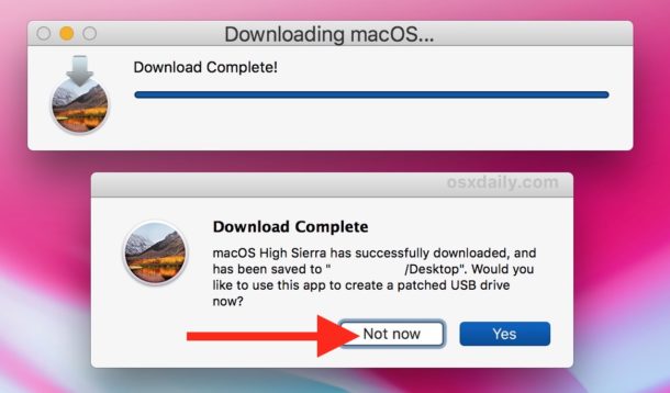 How do i download the full macos high sierra installer